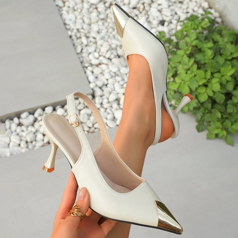 Slingback Heel Formal - Dames slingbacks met spitse neus, kitten