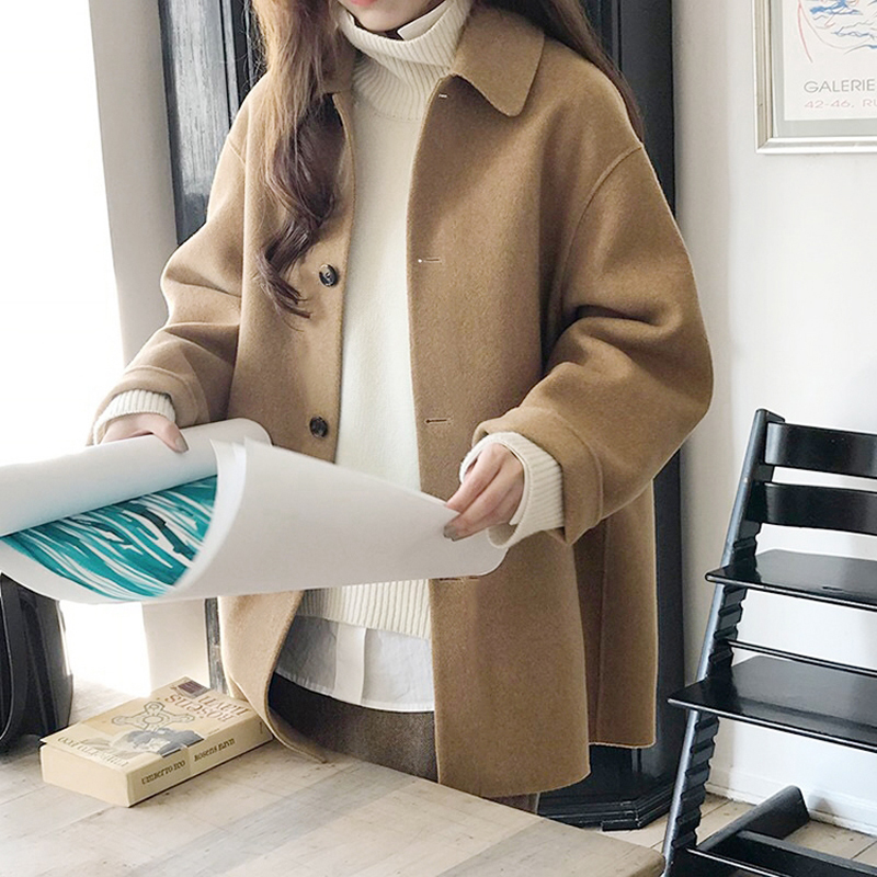 Tailored Coat Wool - Zoki Herfst Faux Wollen Jas Vrouwen