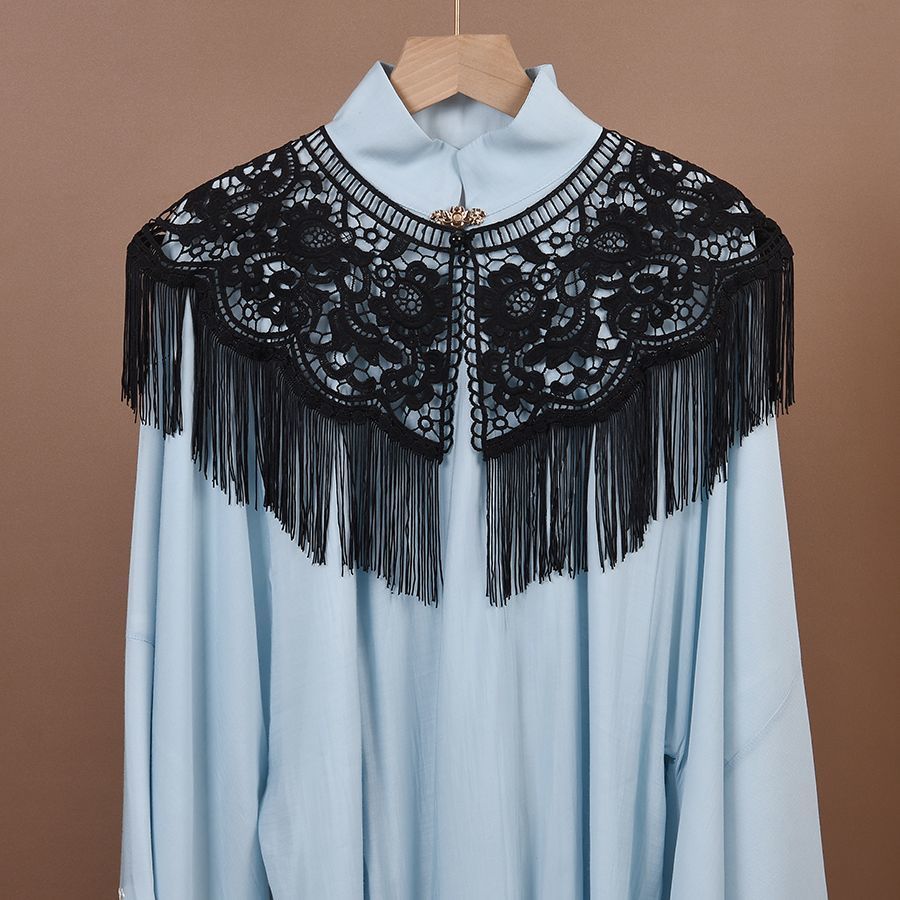 Women'S Formal Wear Cardigan - 1-delig dames bohemien gotisch bloemenkant schoudersjaal