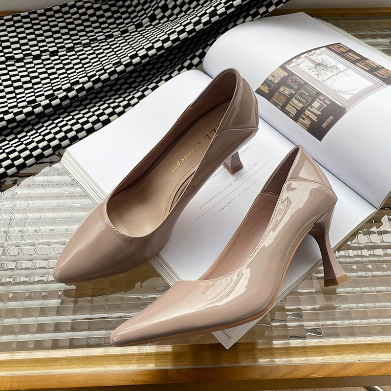 Slingback Heel Formal - Dames Lakleren Hoge Hakken Pumps Spitse
