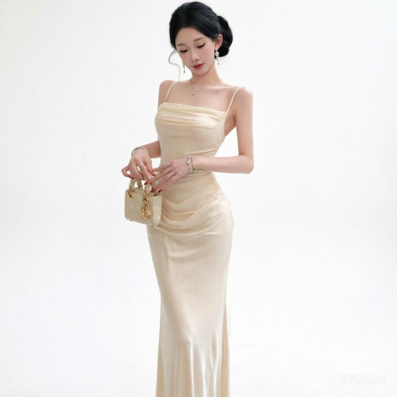 Chique beige mesh slipdress, e - Women Formal Wear Xxl recensie en prijs