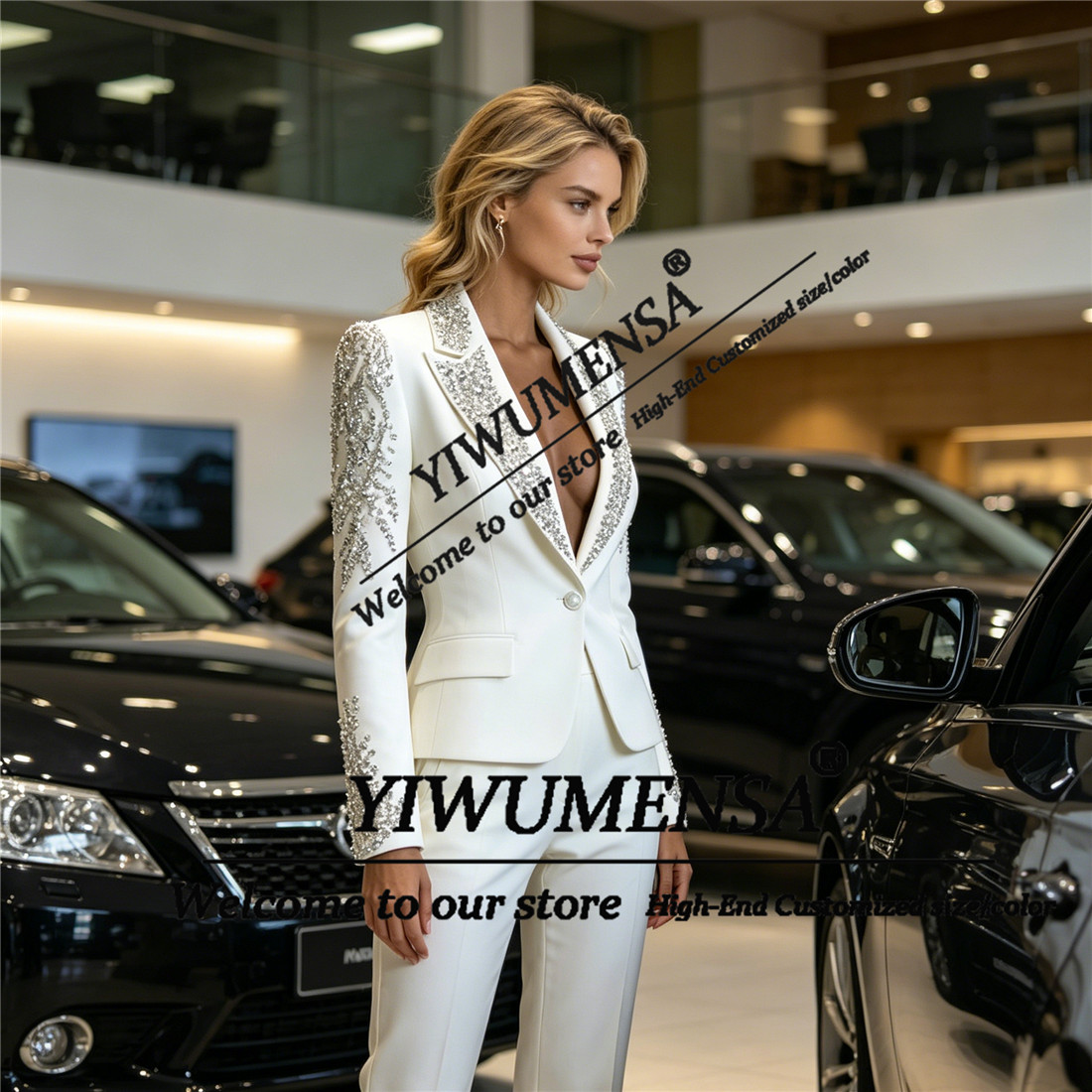 Luxe Damespakken 2-delige sets - Blazer Set Women Formal recensie en prijs