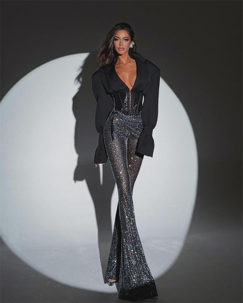 Luxe Kristallen Vrouwen Pak Se - Women'S Formal Wear Tuxedo recensie en prijs