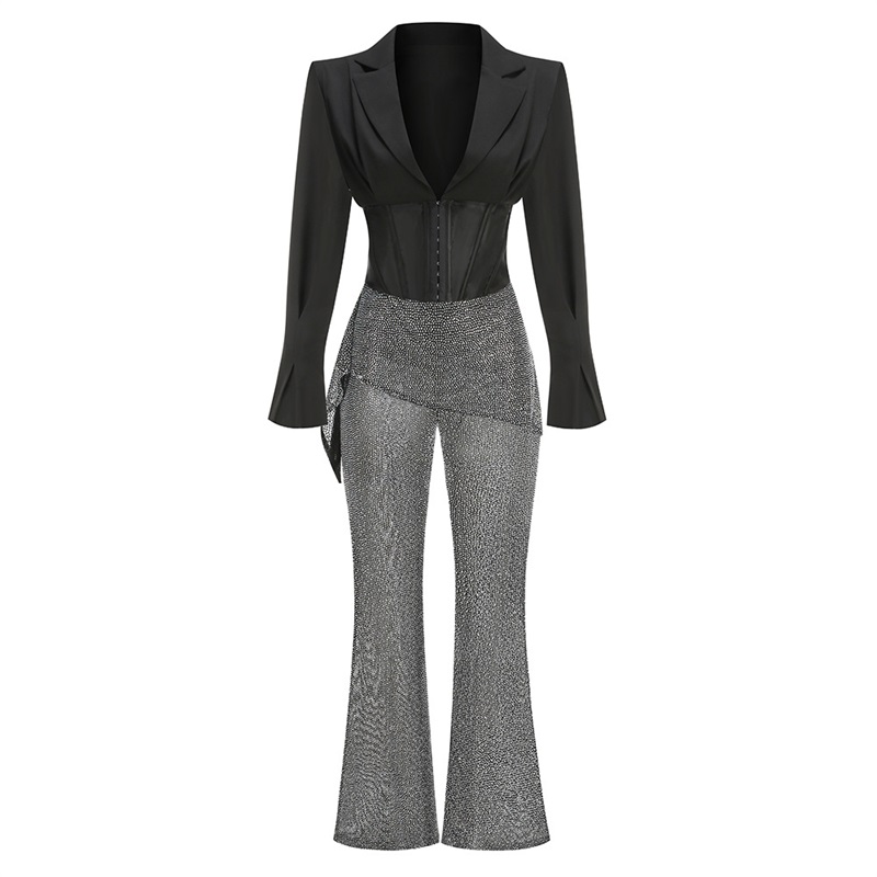 Luxe Kristallen Vrouwen Pak Se - Women'S Formal Wear Tuxedo recensie en prijs