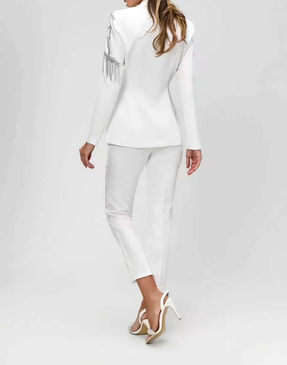 Kristallen Kralen Vrouwen Pak  - Women'S Formal Wear Tuxedo recensie en prijs