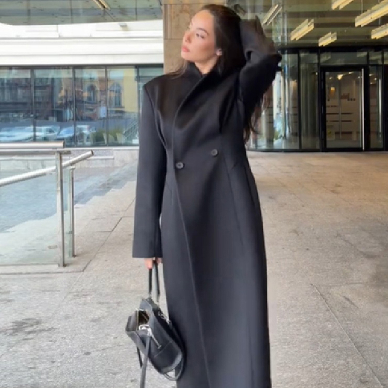 Herfst Commute Dames Maxi Jas  - Tailored Coat Wool recensie en prijs