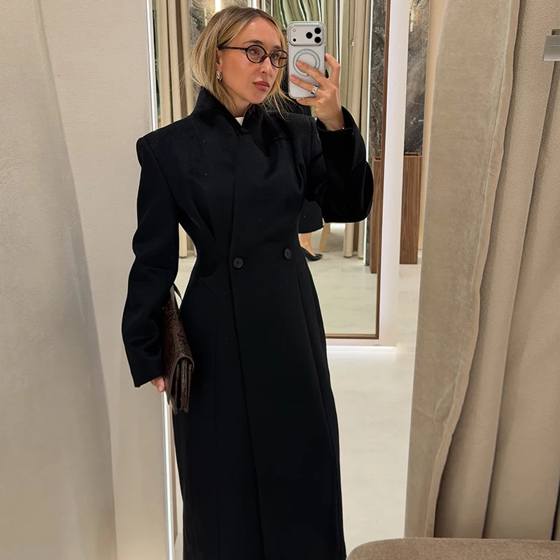 Herfst Commute Dames Maxi Jas  - Tailored Coat Wool recensie en prijs