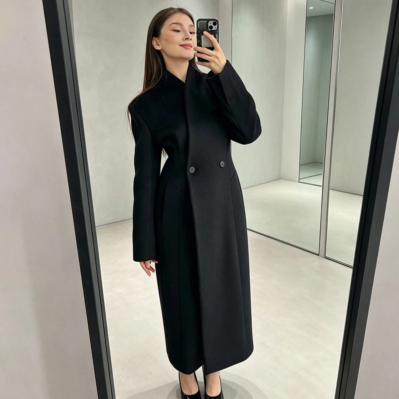 Herfst Commute Dames Maxi Jas  - Tailored Coat Wool recensie en prijs
