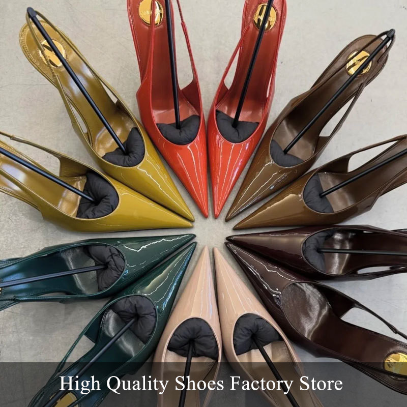 Elegante nudekleurige lakleren - Slingback Heel Formal recensie en prijs