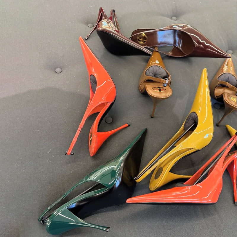 Elegante nudekleurige lakleren - Slingback Heel Formal recensie en prijs