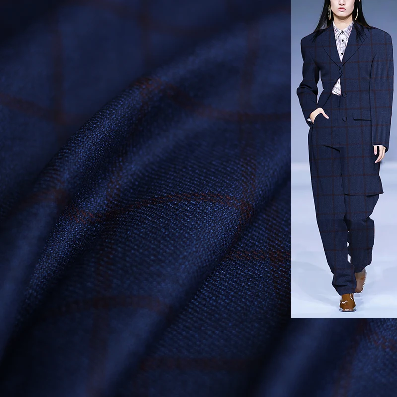 Redraspberry Blauwe Geruite Ka - Tailored Coat Wool recensie en prijs
