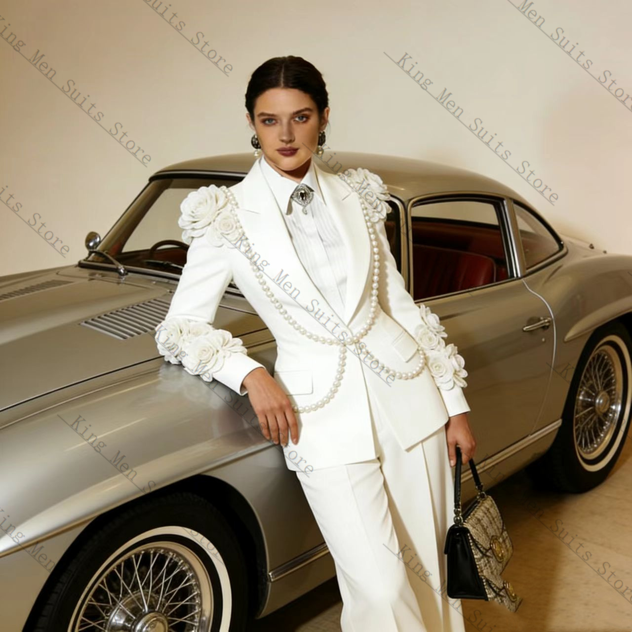 Luxe Witte Vrouwen Pak Set 2 S - Women'S Formal Wear Tuxedo recensie en prijs