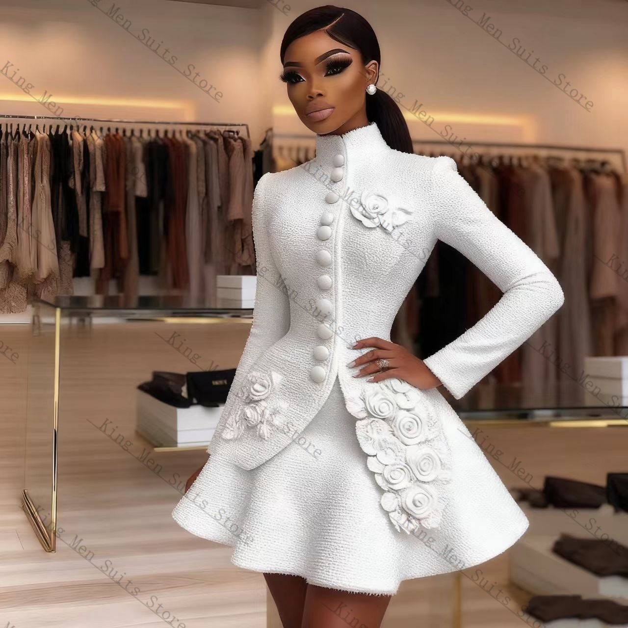 Luxe Witte Vrouwen Pak Set 2 S - Women'S Formal Wear Tuxedo recensie en prijs