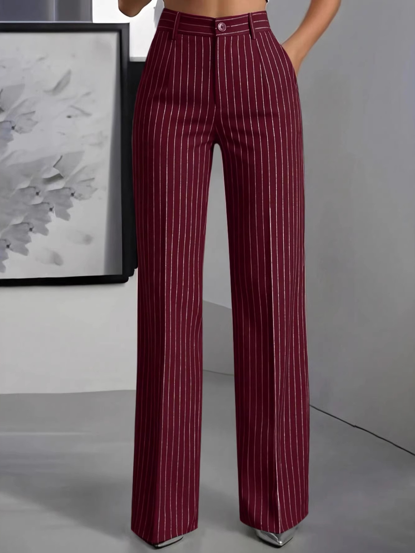 Elegante hoge taille rechte pi - Women'S Formal Wear Suit recensie en prijs