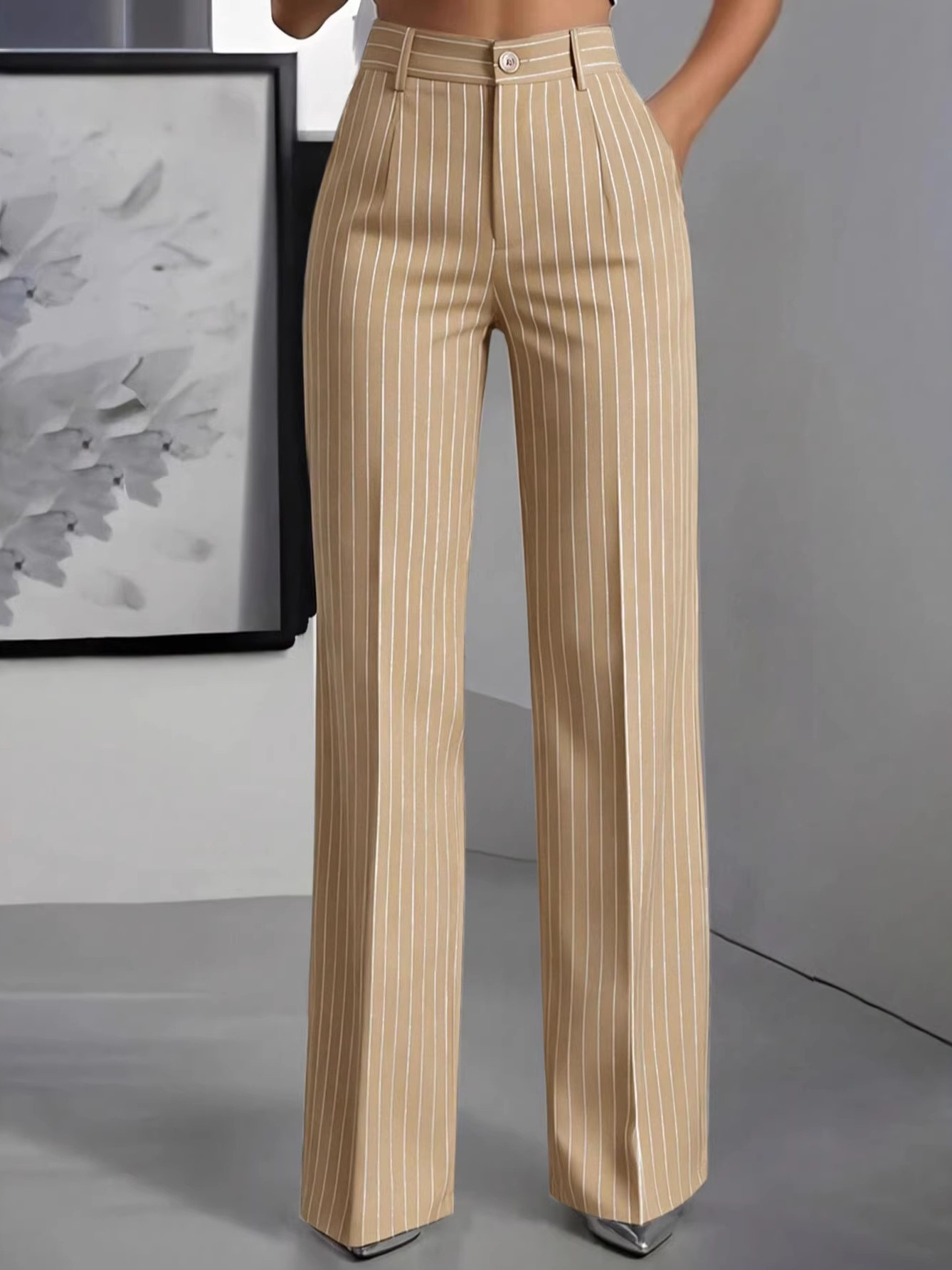 Elegante hoge taille rechte pi - Women'S Formal Wear Suit recensie en prijs