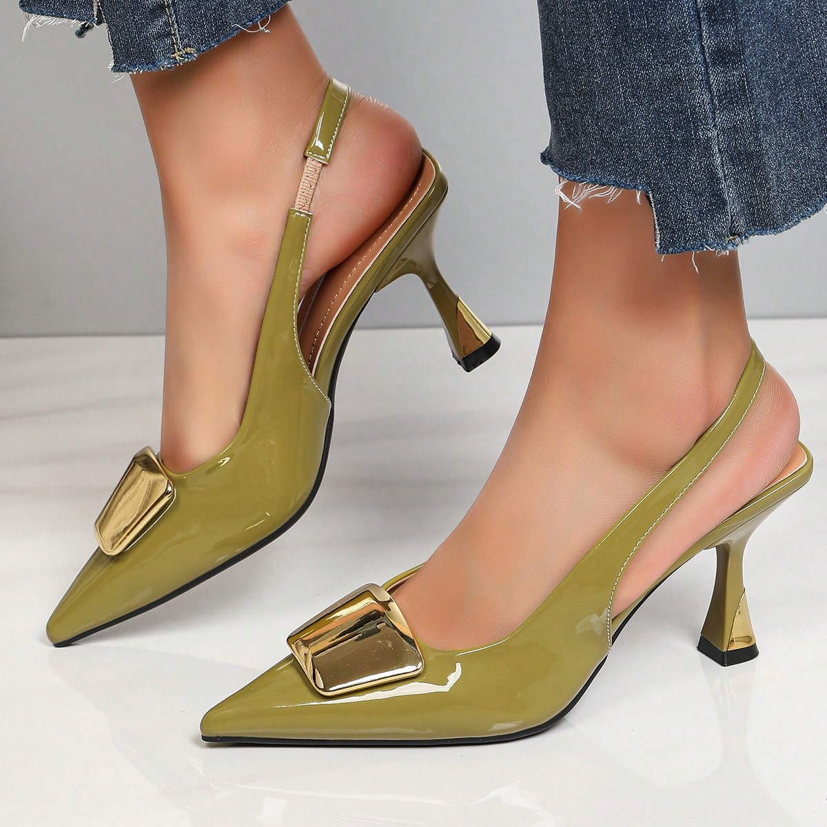 Elegante damesschoenen met ges - Slingback Heel Formal recensie en prijs