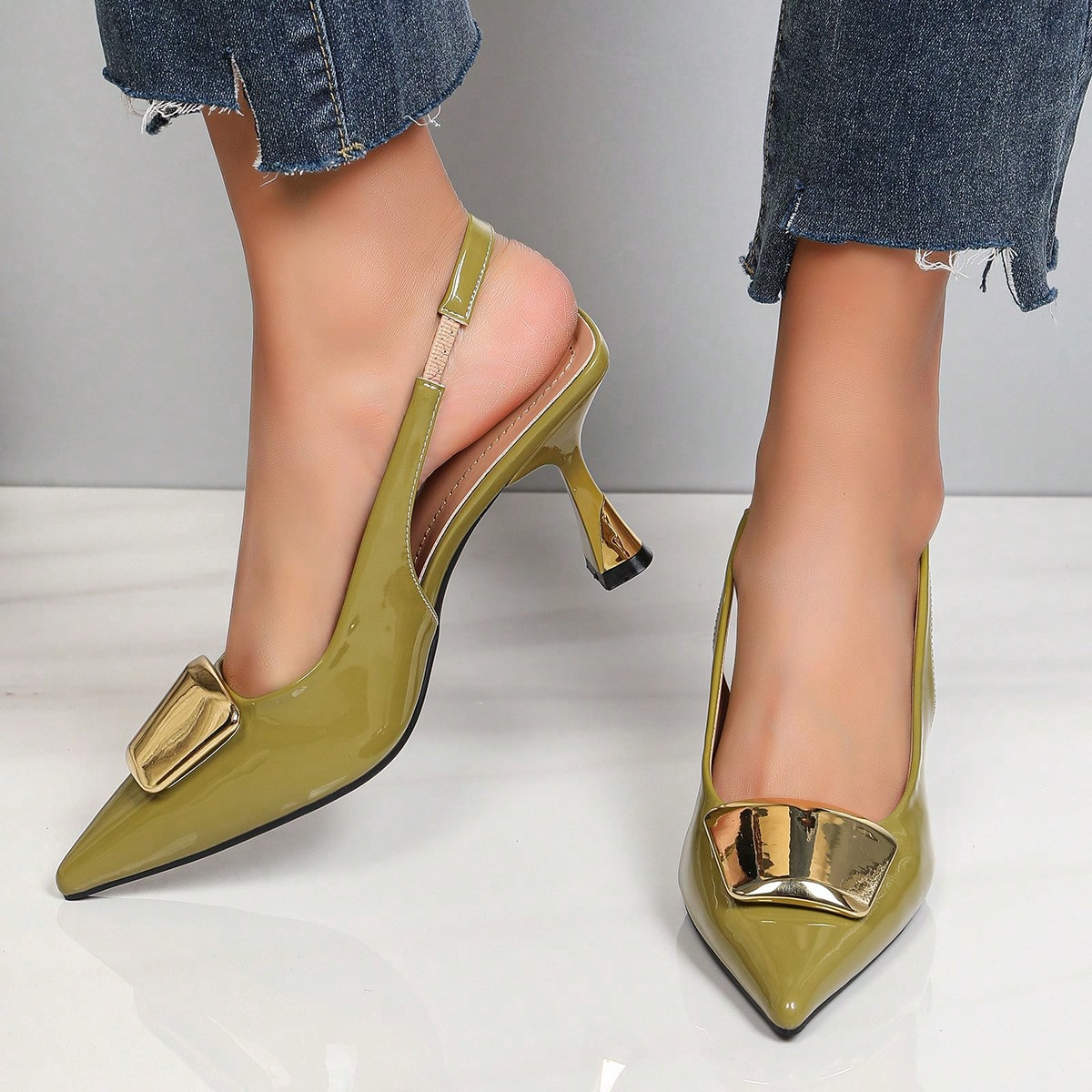 Elegante damesschoenen met ges - Slingback Heel Formal recensie en prijs