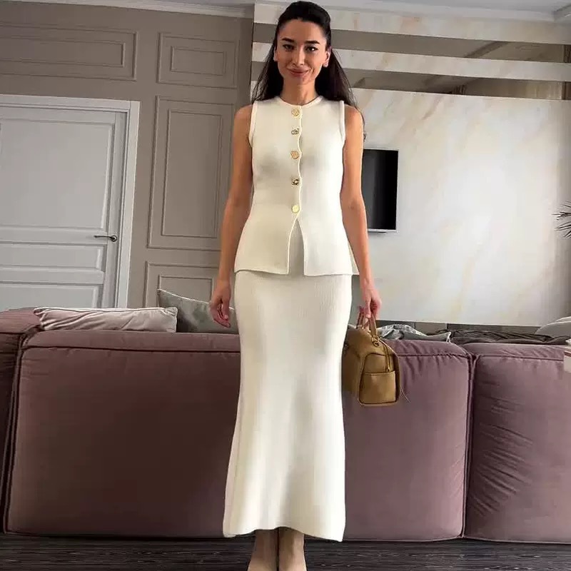 Mouwloze bodycon-top met ronde - Women Formal Wear Office recensie en prijs