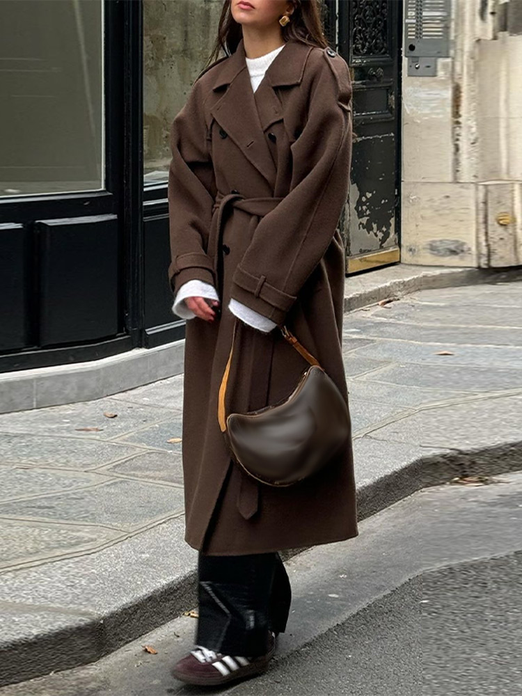 Retro wollen overjas met rever - Tailored Coat Wool recensie en prijs