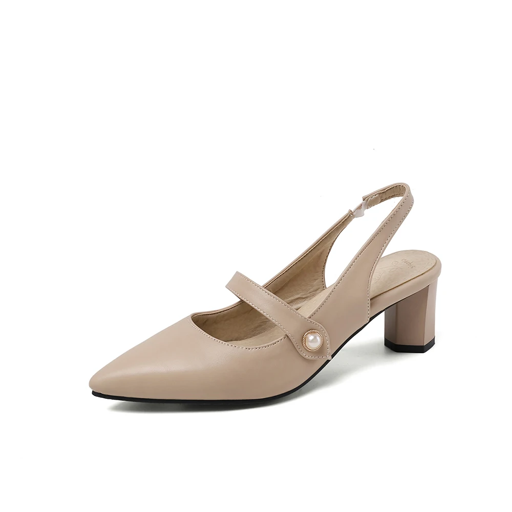 Zomerse Nieuwe Elegante Beige  - Slingback Heel Formal recensie en prijs