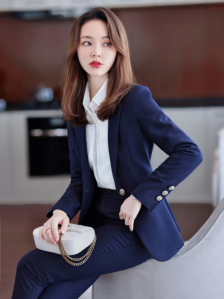 Dames blauw marineblauw zwart  - Women Formal Wear Trousers recensie en prijs