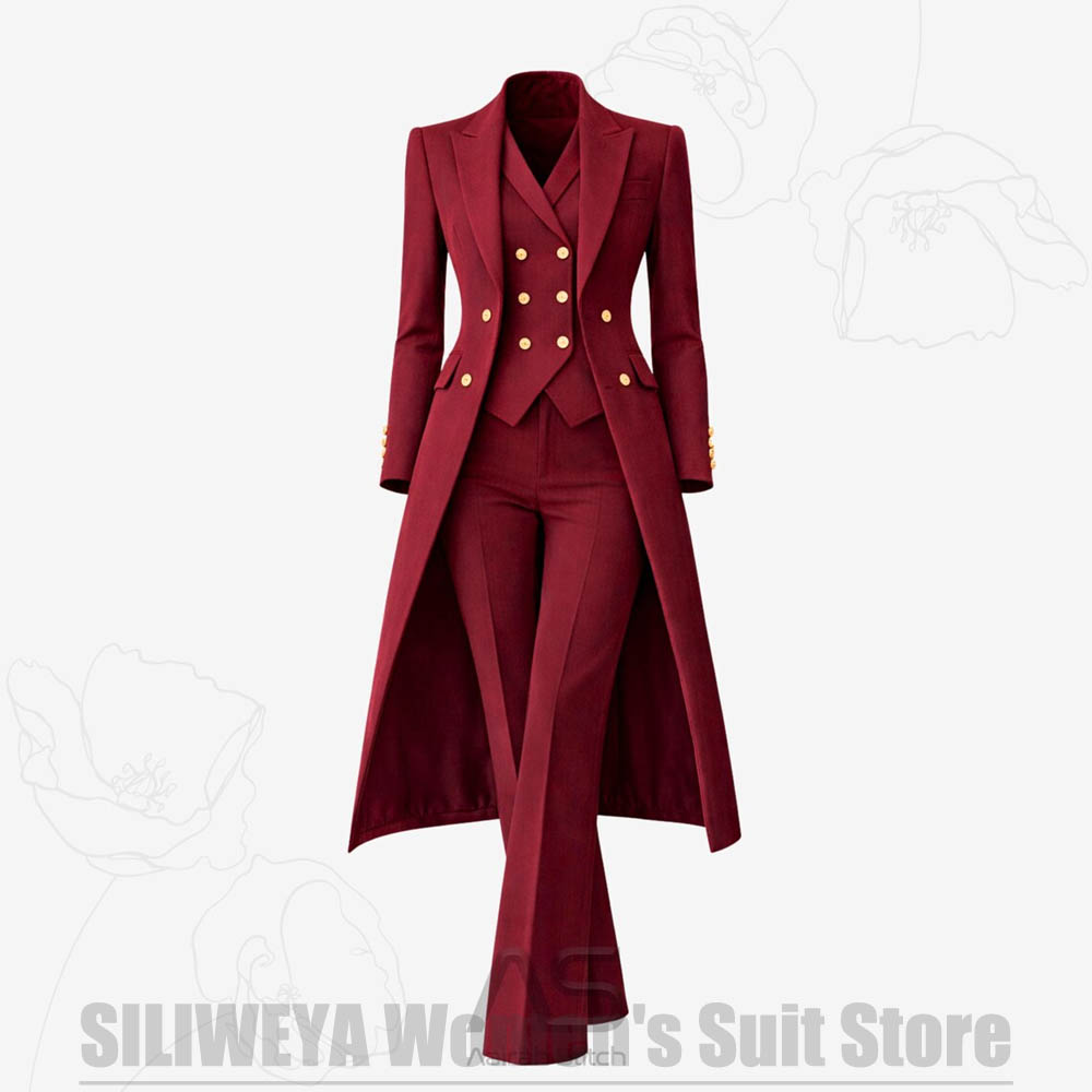 Damespak 3-delig dubbelgeknoop - Women Formal Wear Office recensie en prijs