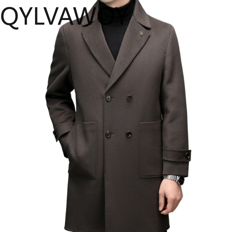 QYLVAWOY 93% Wol Kasjmier Here - Tailored Coat Wool recensie en prijs