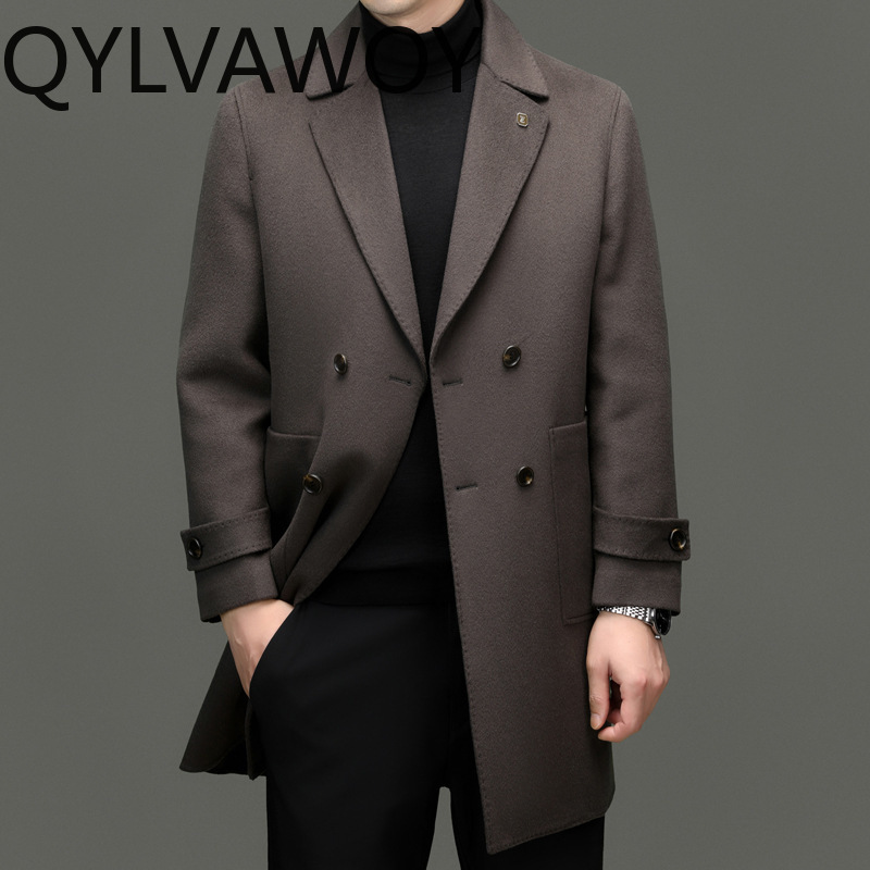 QYLVAWOY 93% Wol Kasjmier Here - Tailored Coat Wool recensie en prijs