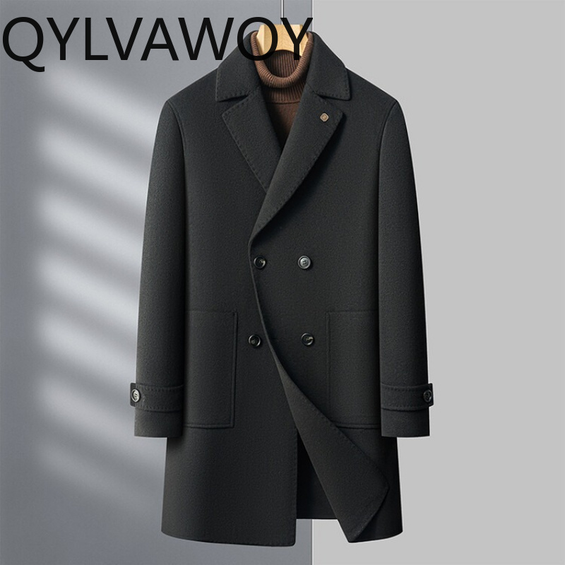 QYLVAWOY 93% Wol Kasjmier Here - Tailored Coat Wool recensie en prijs
