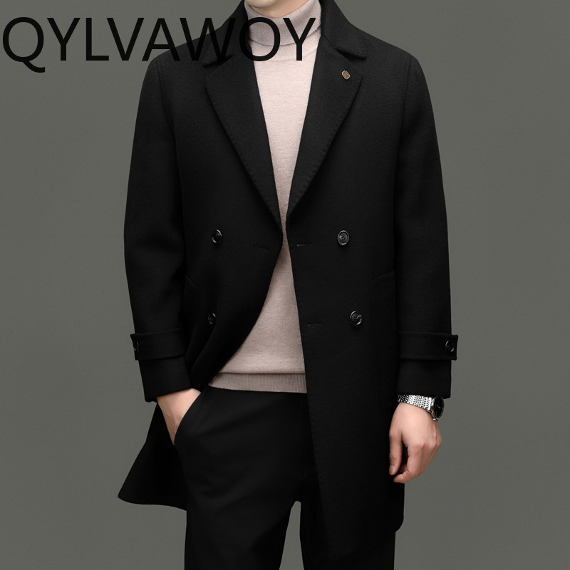 QYLVAWOY 93% Wol Kasjmier Here - Tailored Coat Wool recensie en prijs