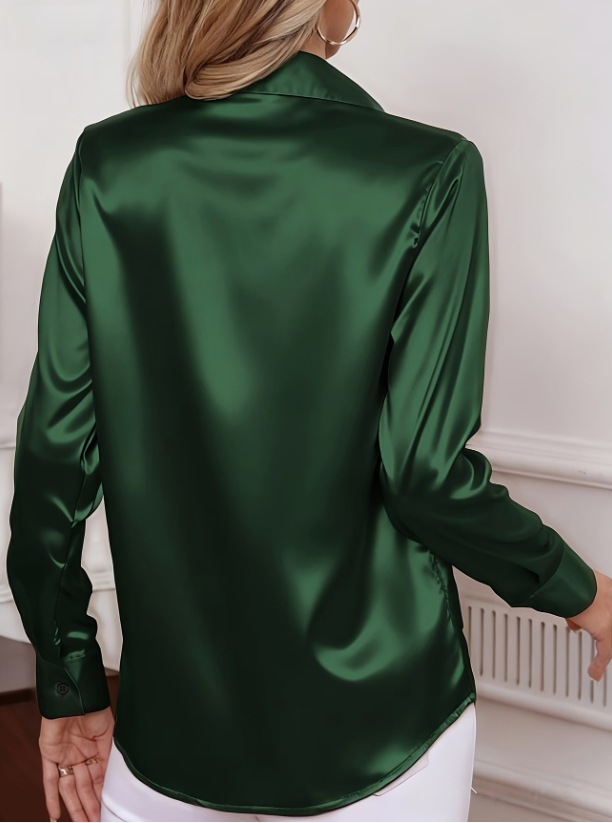 Dames satijnen blouse met reve - Women Formal Wear Office recensie en prijs